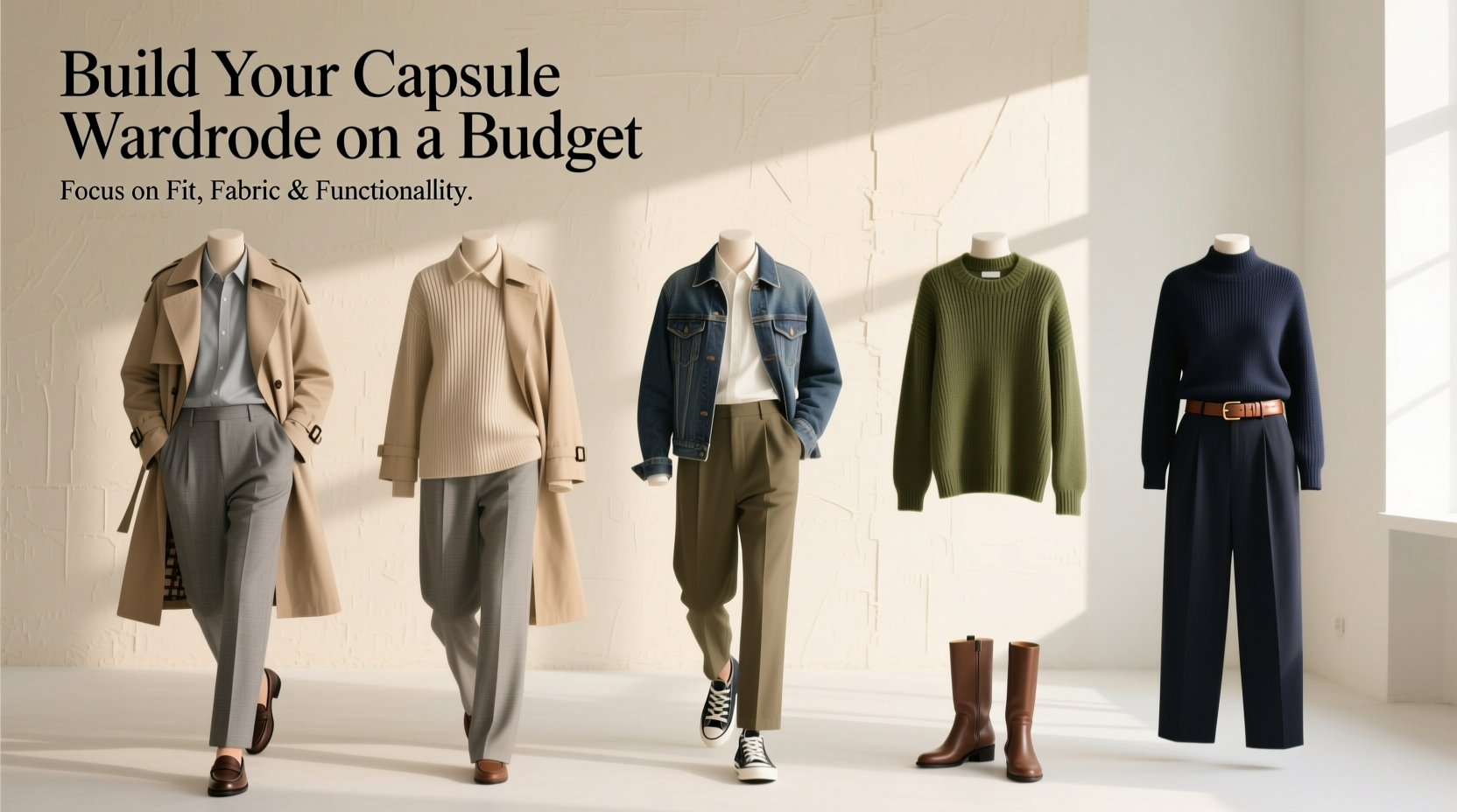 capsule wardrobe guide how to build one on a budget without boring basics