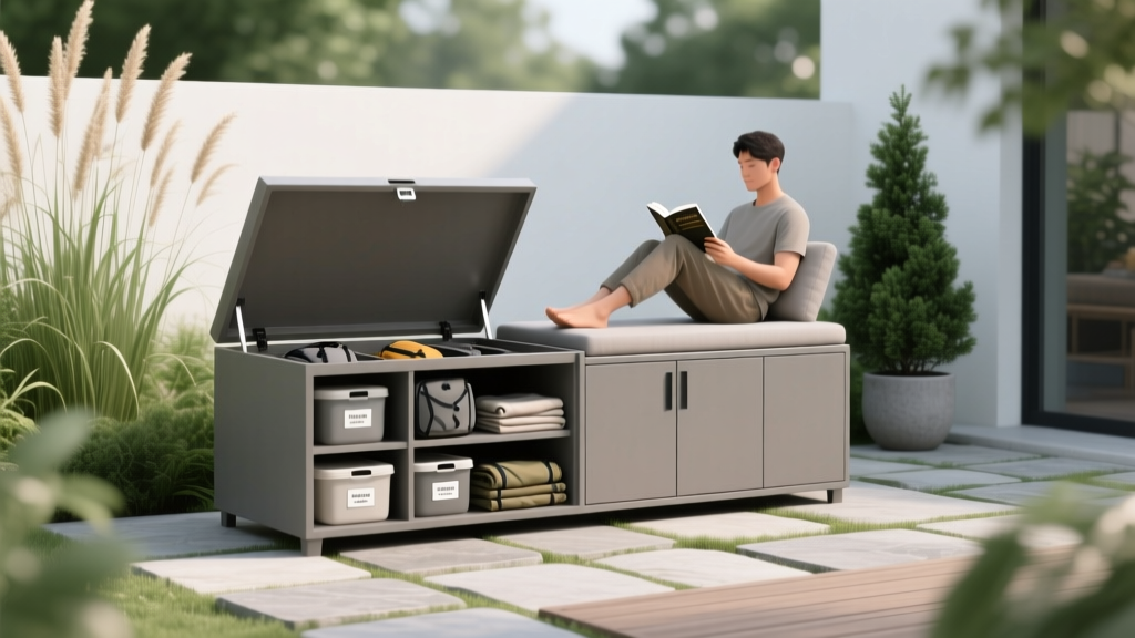Weatherproof Deck Boxes That Double As Seating