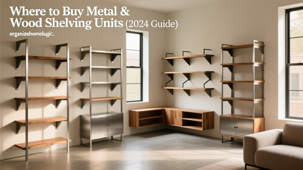 Where to Buy Metal & Wood Shelving Units (2024 Guide)