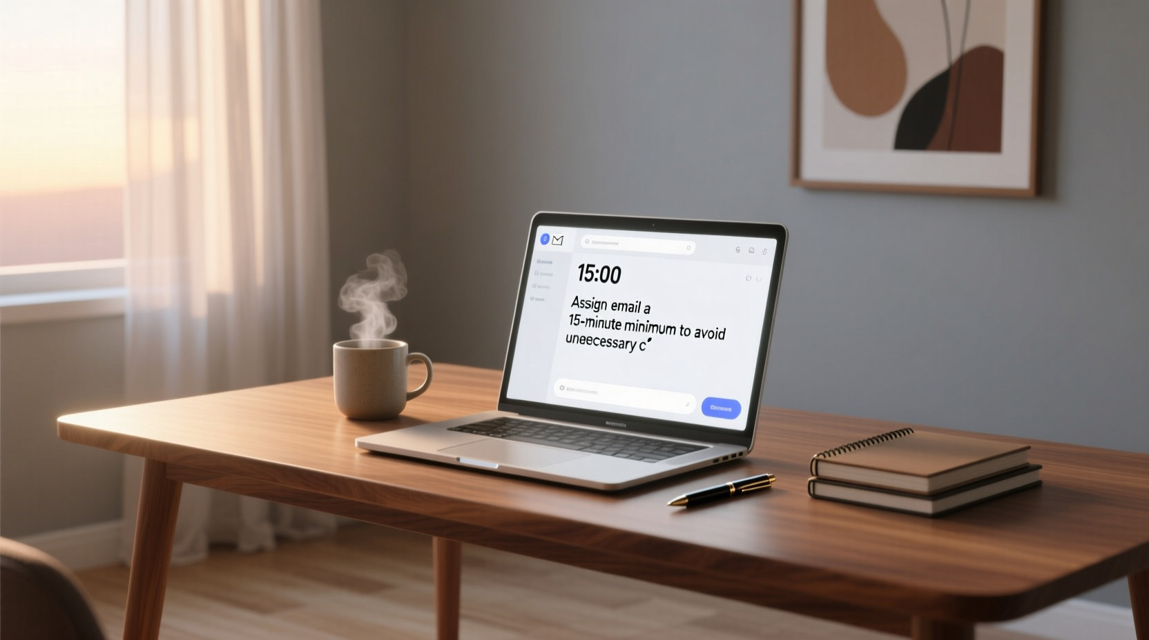 assign email a 15 minute minimum to avoid unnecessary c