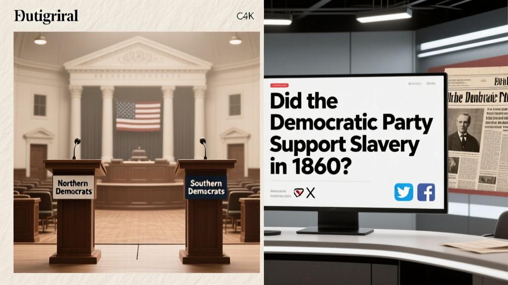 Democratic Party & Slavery in 1860: The Truth