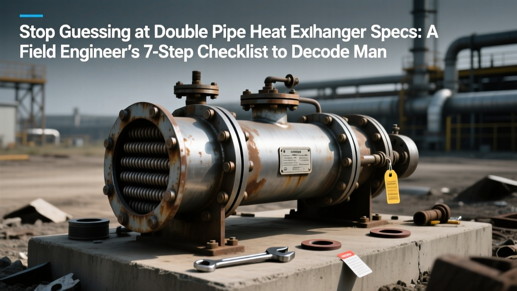 Double Pipe Heat Exchanger Spec Checklist