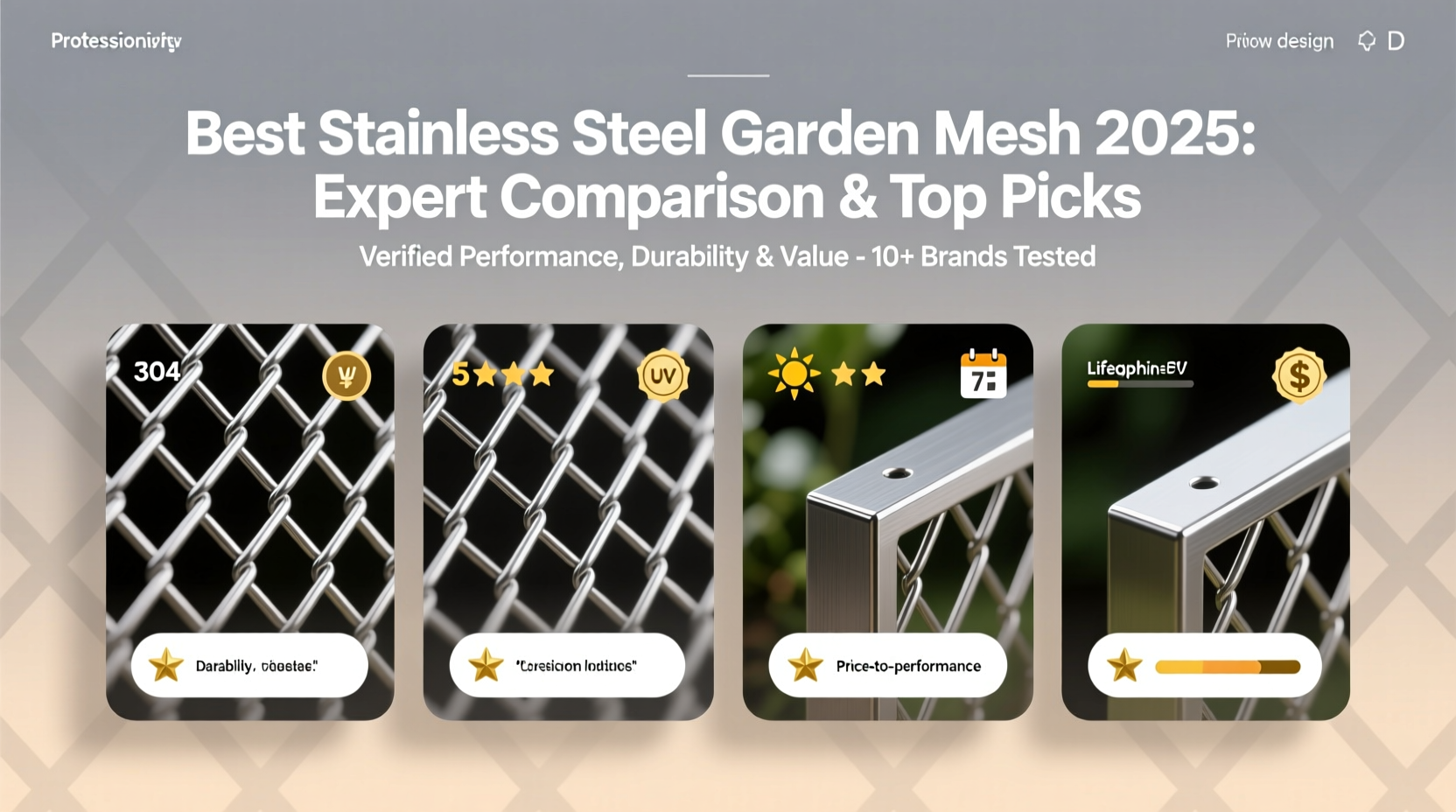 best stainless steel garden mesh