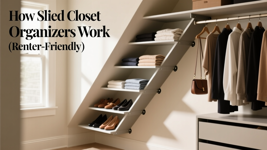 How Slanted Closet Organizers Work (Renter-Friendly)