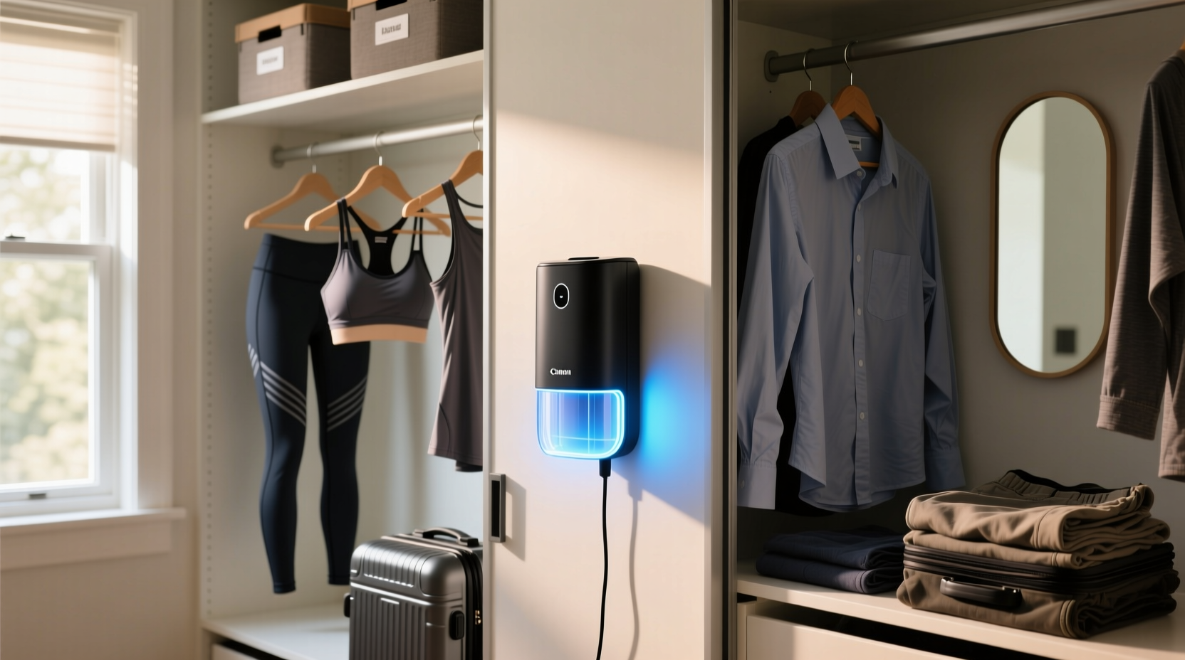 closet organization tips uv sanitizing routine