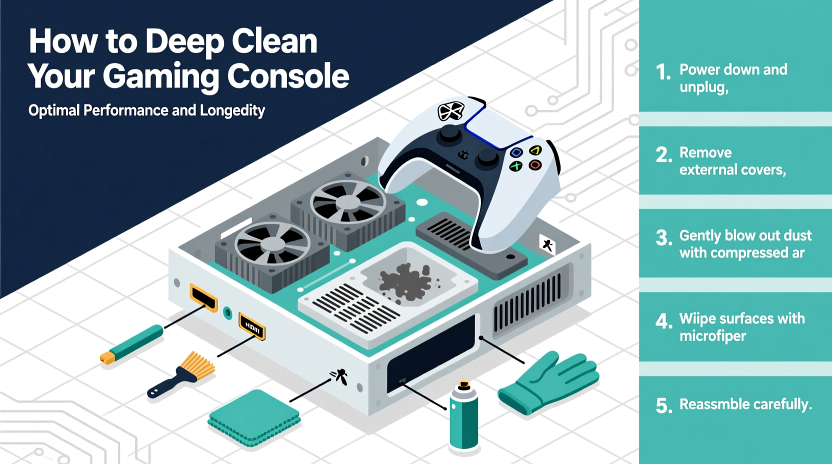 how to deep clean your gaming console for optimal performance and longevity