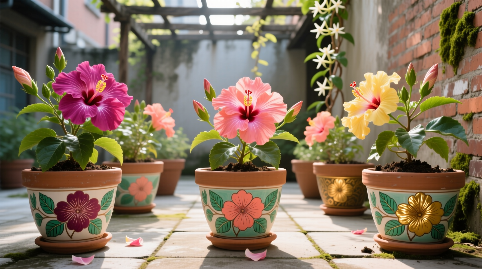 hibiscus pots containers