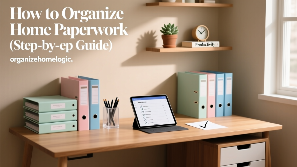 How to Organize Home Paperwork (Step-by-Step Guide)