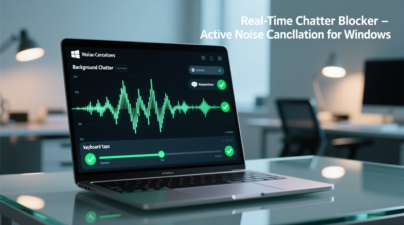 noise canceling apps for windows that actually block background chatter