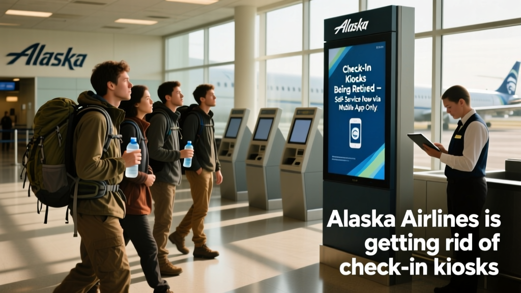 Alaska Airlines Is Getting Rid of Check-In Kiosks: What It Means for Budget Travelers and Backpackers