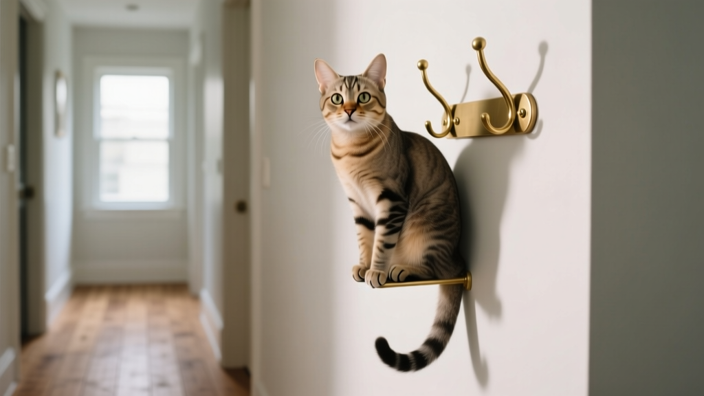 Why Cats Sit on the Hallway Coat Hook Area