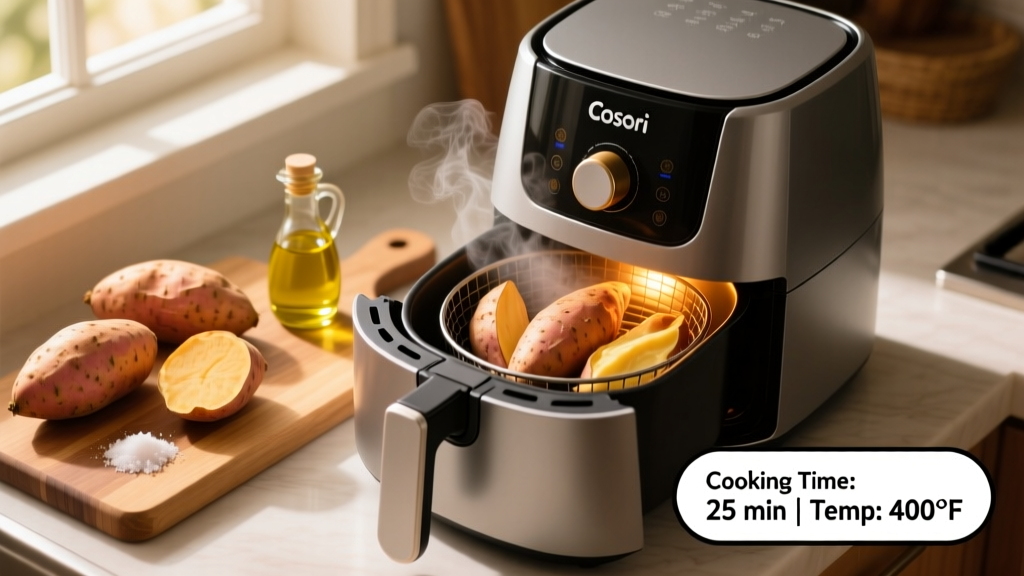 How to Cook Sweet Potato in a Cosori Air Fryer
