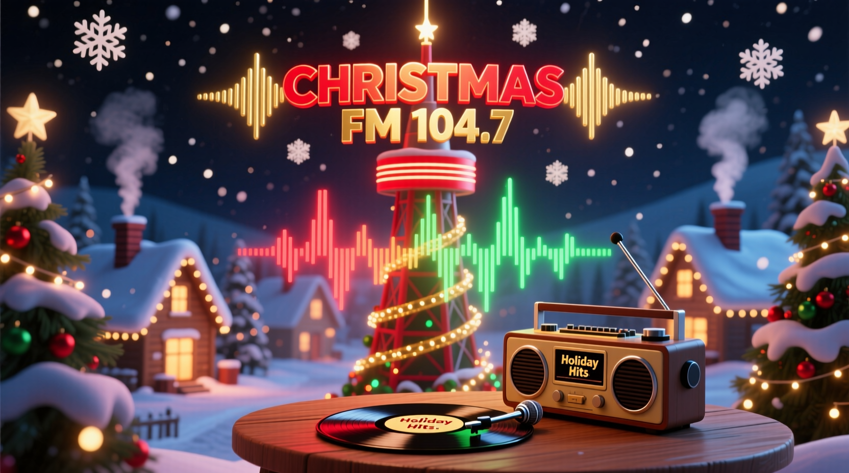 what radio station are the christmas songs on