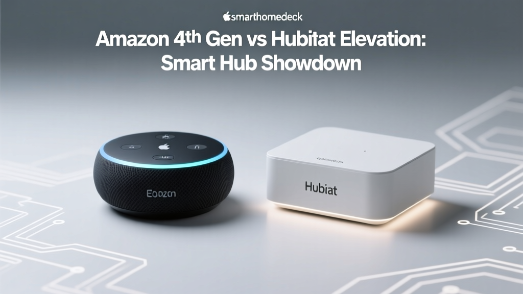 Amazon Echo 4th Gen vs Hubitat Elevation: Smart Hub Showdown