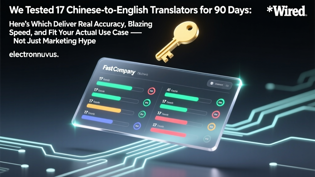 We Tested 17 Chinese-to-English Translators for 90 Days: Here’s Which Deliver Real Accuracy, Blazing Speed, and Fit Your Actual Use Case — Not Just Marketing Hype