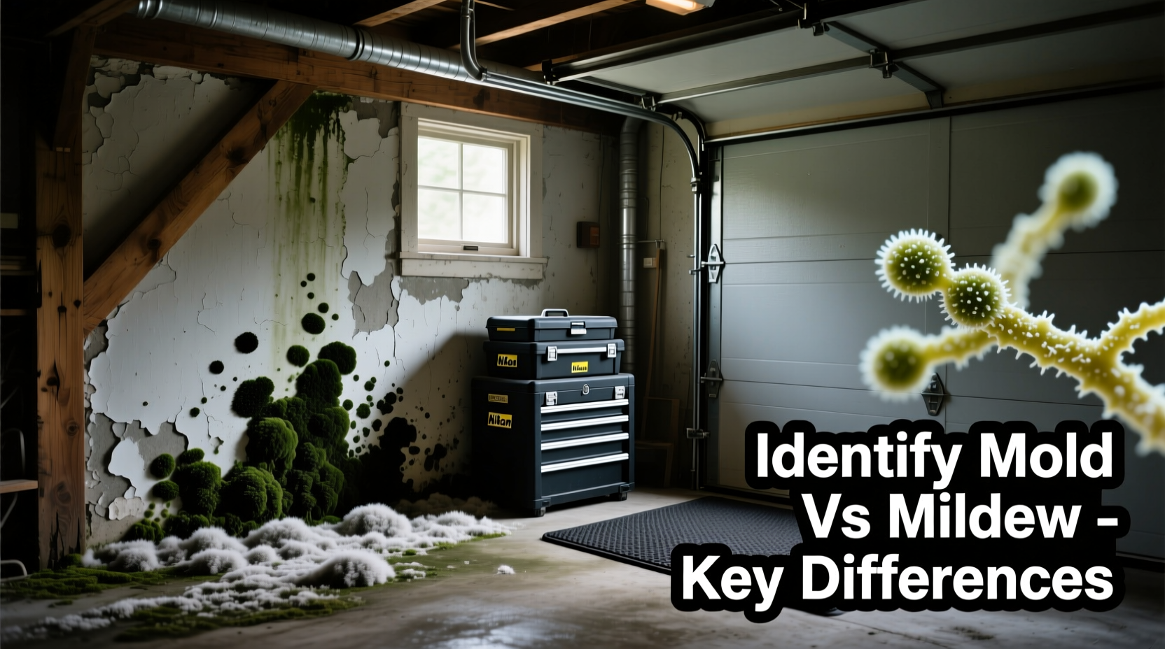 why does my garage smell musty identifying mold vs mildew sources