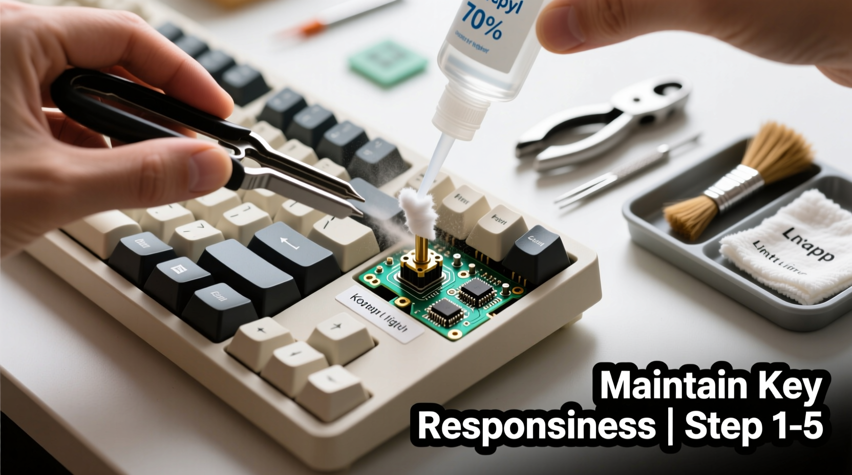 how to clean a mechanical keyboard without losing key responsiveness