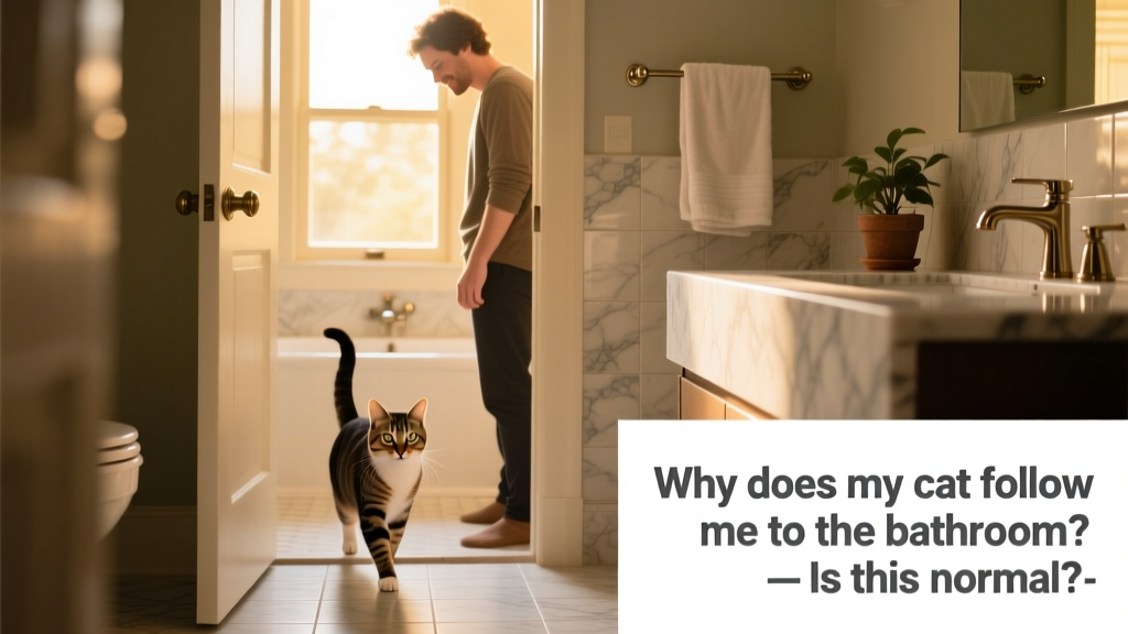 Why Does My Cat Follow Me to the Bathroom? Is This Normal?