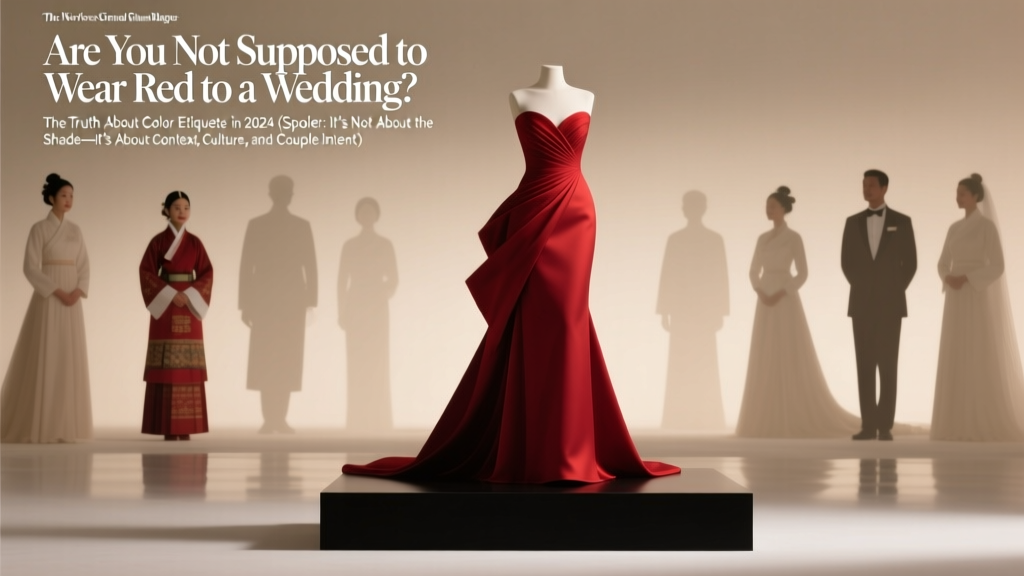 Wearing Red to a Wedding: Rules, Culture & 2026 Etiquette