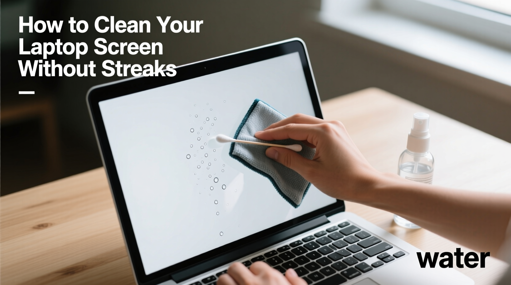 how to clean your laptop screen without streaks using items you already own