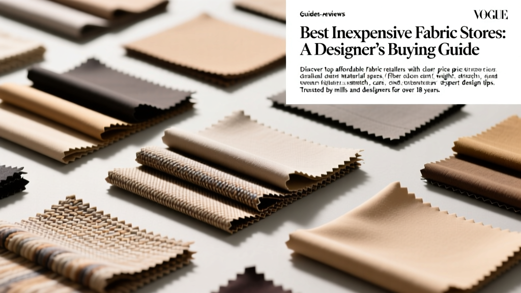 Best Inexpensive Fabric Stores: A Designer’s Buying Guide
