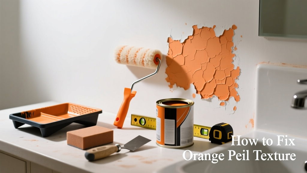 How to Fix Orange Peel Texture on Bathroom Paint