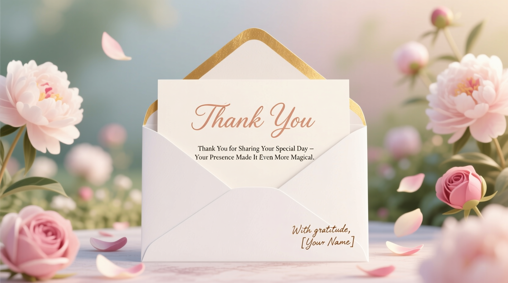 what to write in a thank you card for wedding
