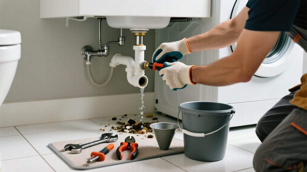Fix Washing Machine Drain Clogged in Bathroom