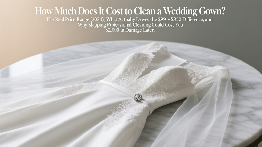 Wedding Gown Cleaning Cost: $99–$850 (2026)