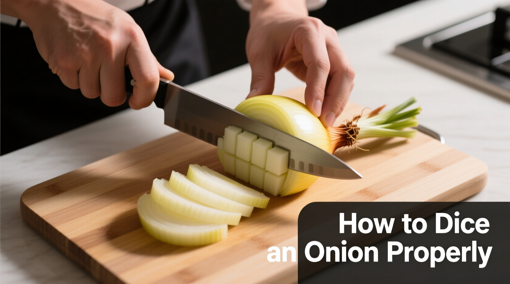 how to properly cut an onion into dice