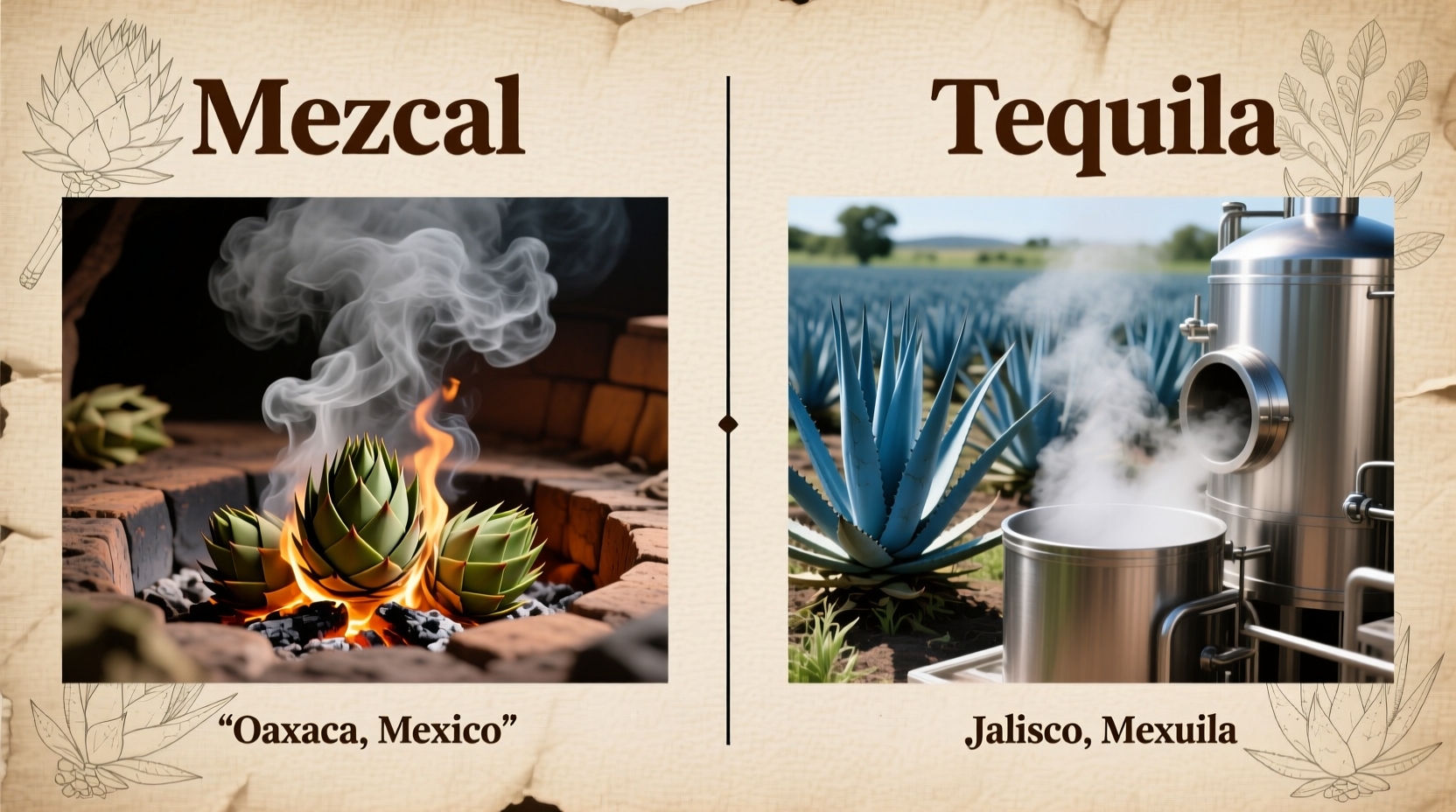 Mezcal Vs Tequila Smoke Factor And Agave Origins Decoded