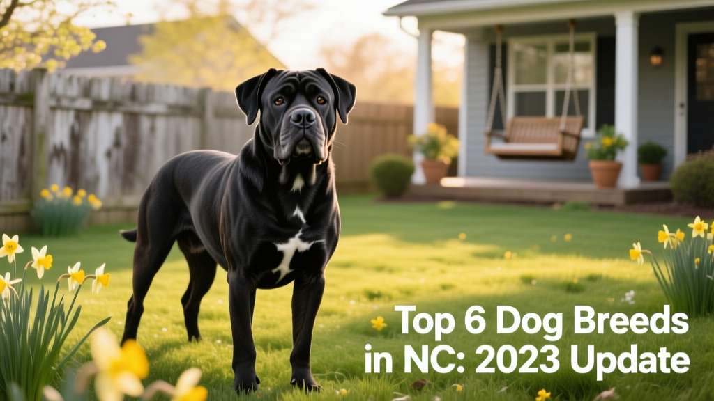 A confident Cane Corso standing outdoors, showcasing its muscular build and alert expression