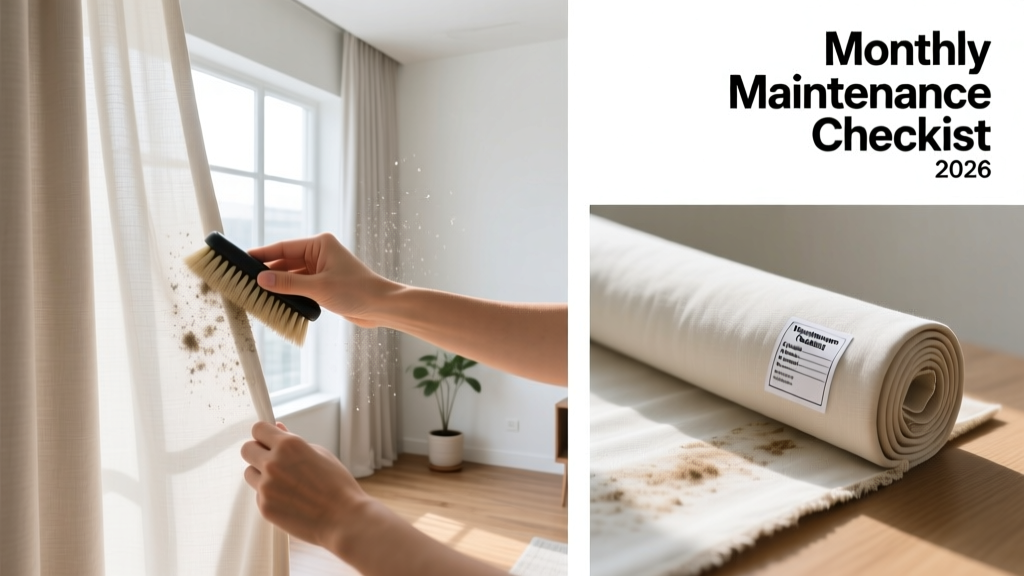Easy Curtains Monthly Maintenance Checklist for 2026