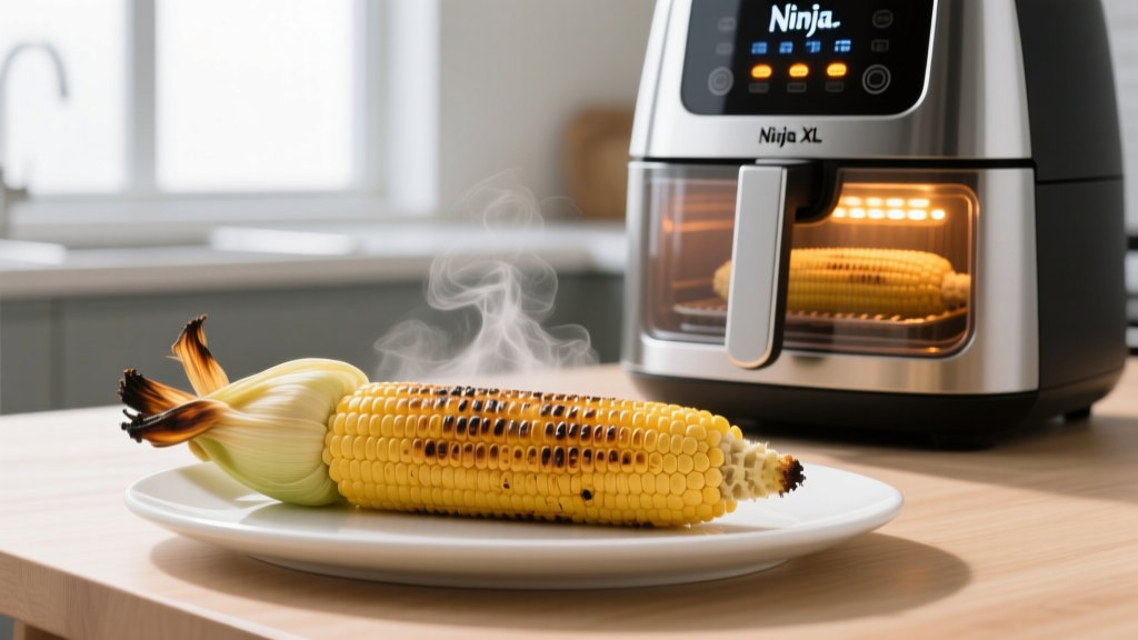 Grill Corn on the Cob in Ninja XL Air Fryer (Easy!)