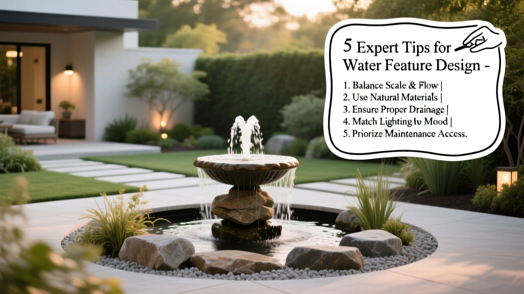 Water Feature Tips for Ponds, Fountains & Wall Features