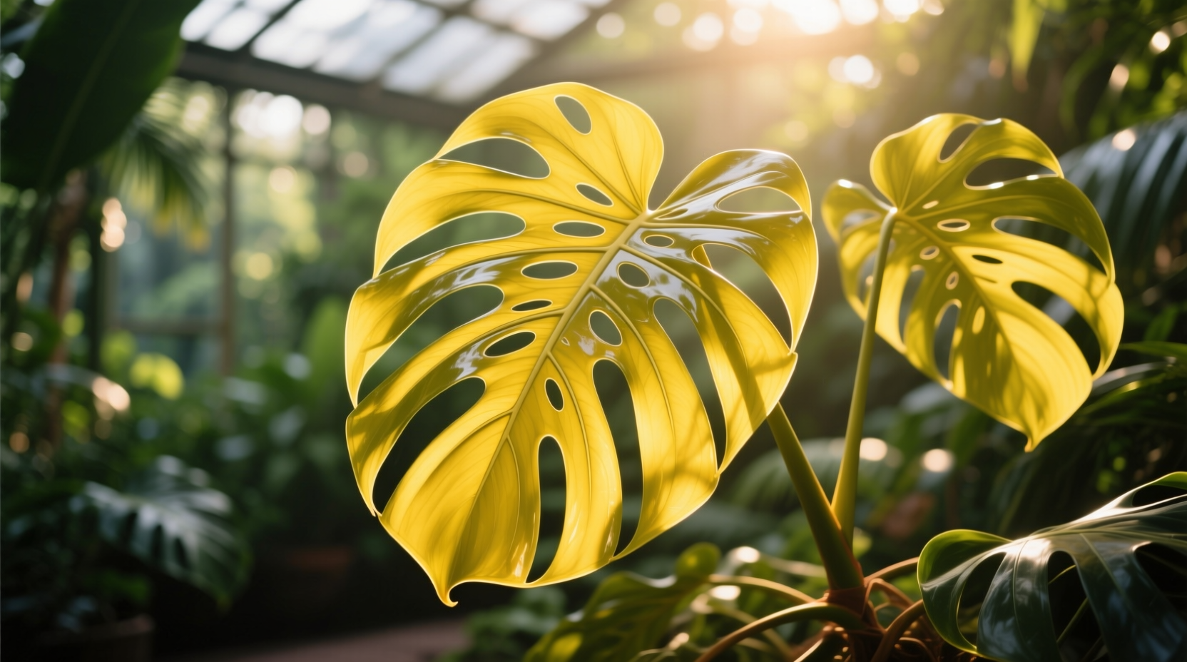 yellow leaves monstera