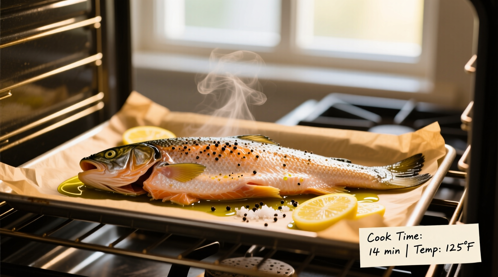 how long should salmon be cooked in the oven