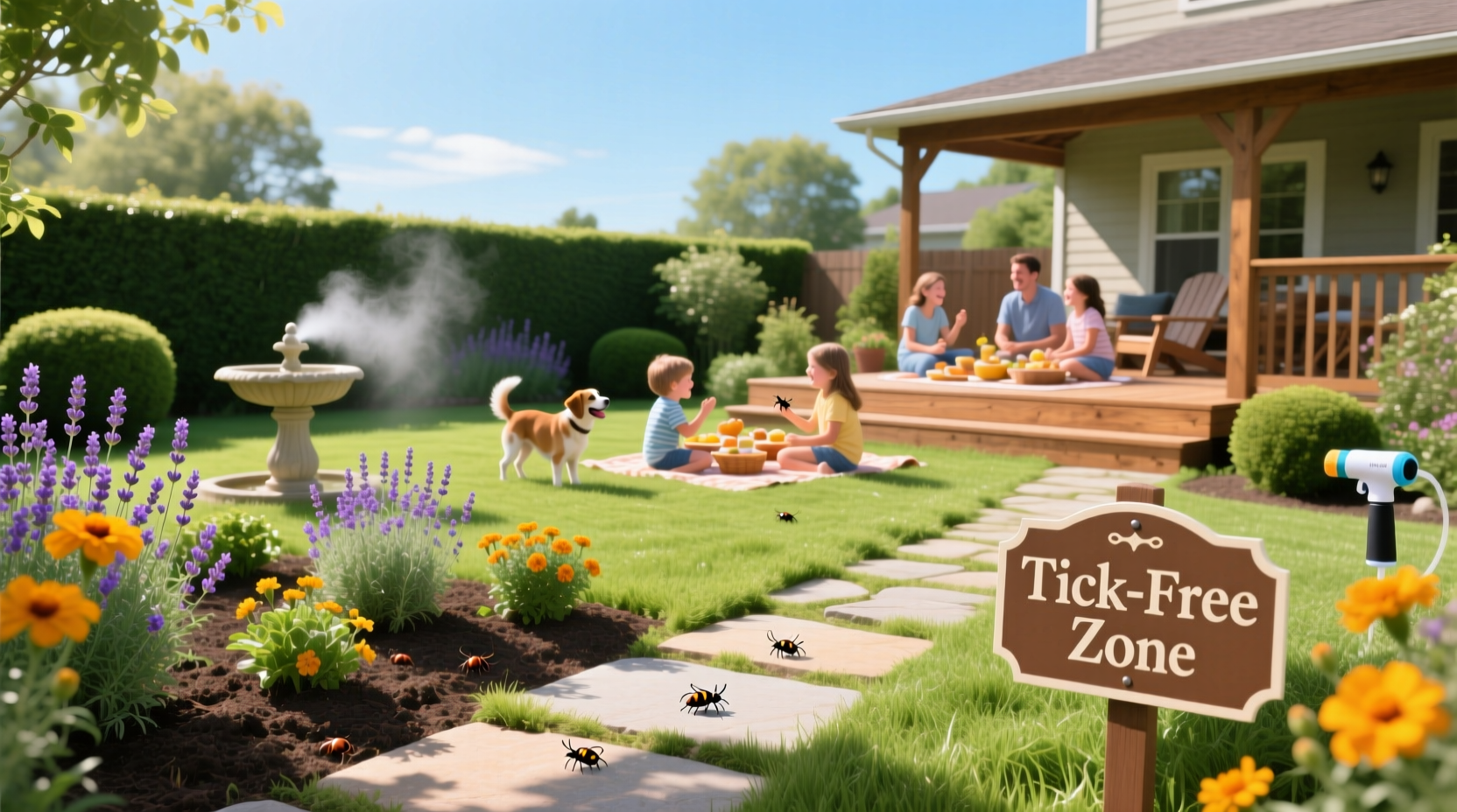 banish ticks from your yard