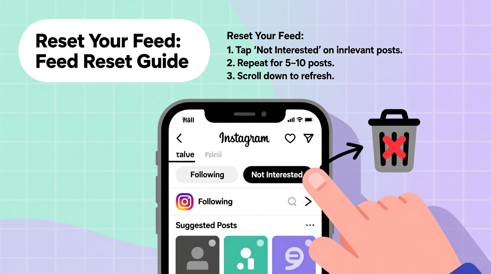 how to reset your instagram feed to see fewer irrelevant posts