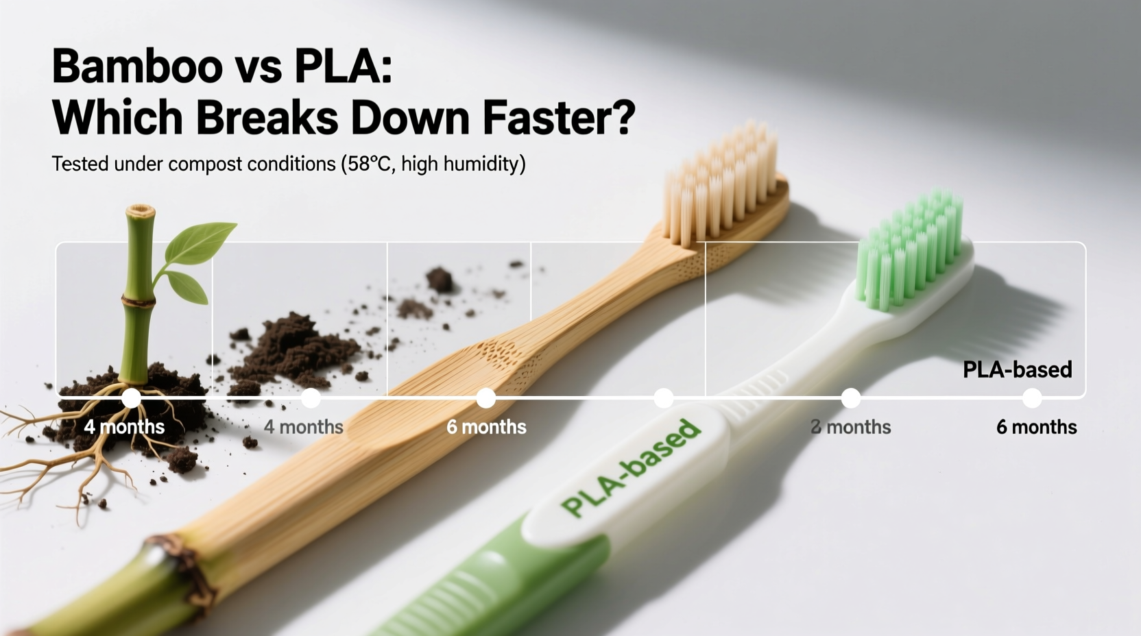 bamboo toothbrush vs biodegradable plastic which actually breaks down faster