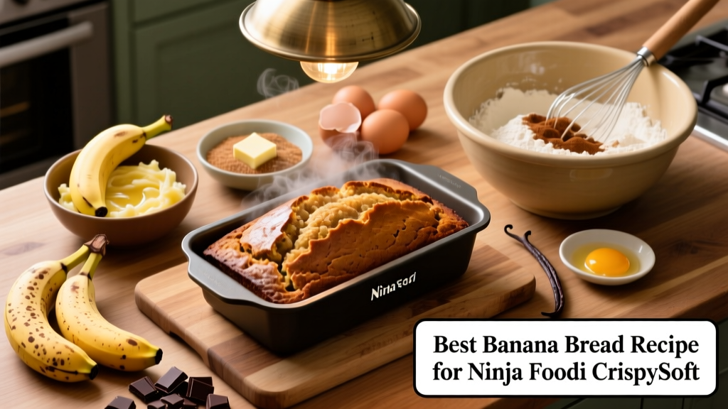 Best Banana Bread Recipe for Ninja Foodi (Crispy-Soft!)
