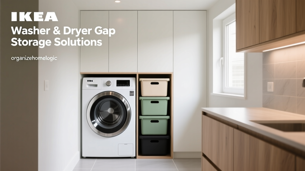 IKEA Washer & Dryer Gap Storage Solutions