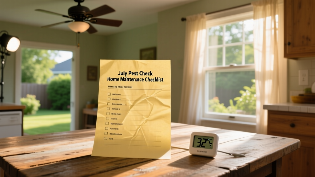 July Pest Check: Home Maintenance Checklist