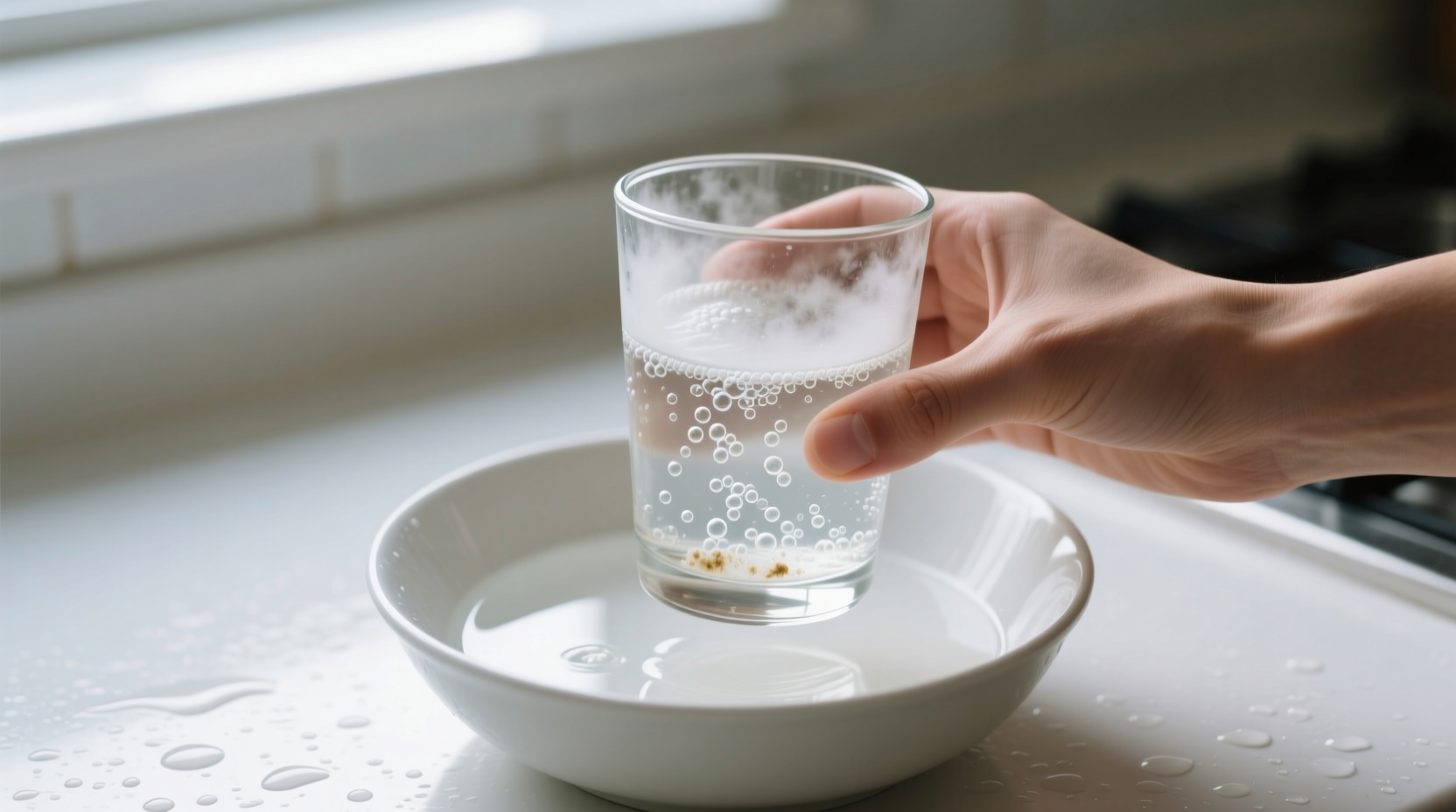 clean your dull cloudy drinking glasses with vinegar
