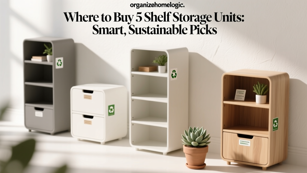 Where to Buy 5 Shelf Storage Units: Smart, Sustainable Picks