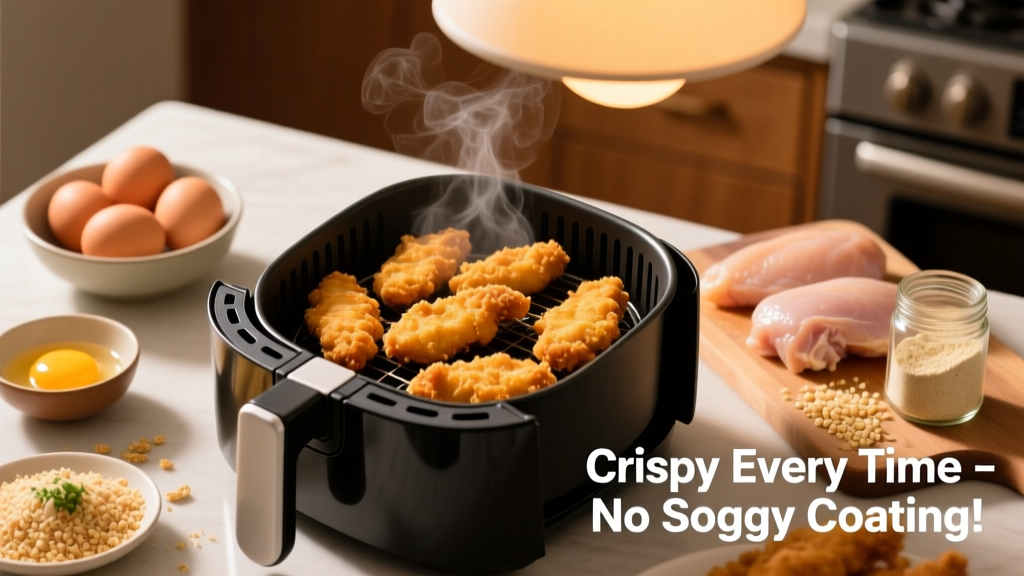 Crispy Air Fryer Chicken Tender Batter (No Soggy Coating!)