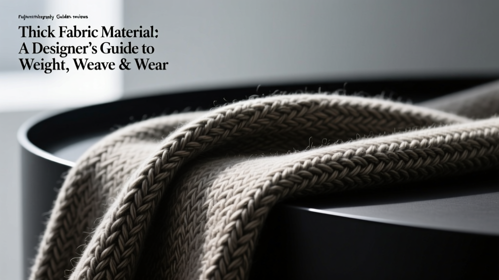 Thick Fabric Material: A Designer’s Guide to Weight, Weave & Wear