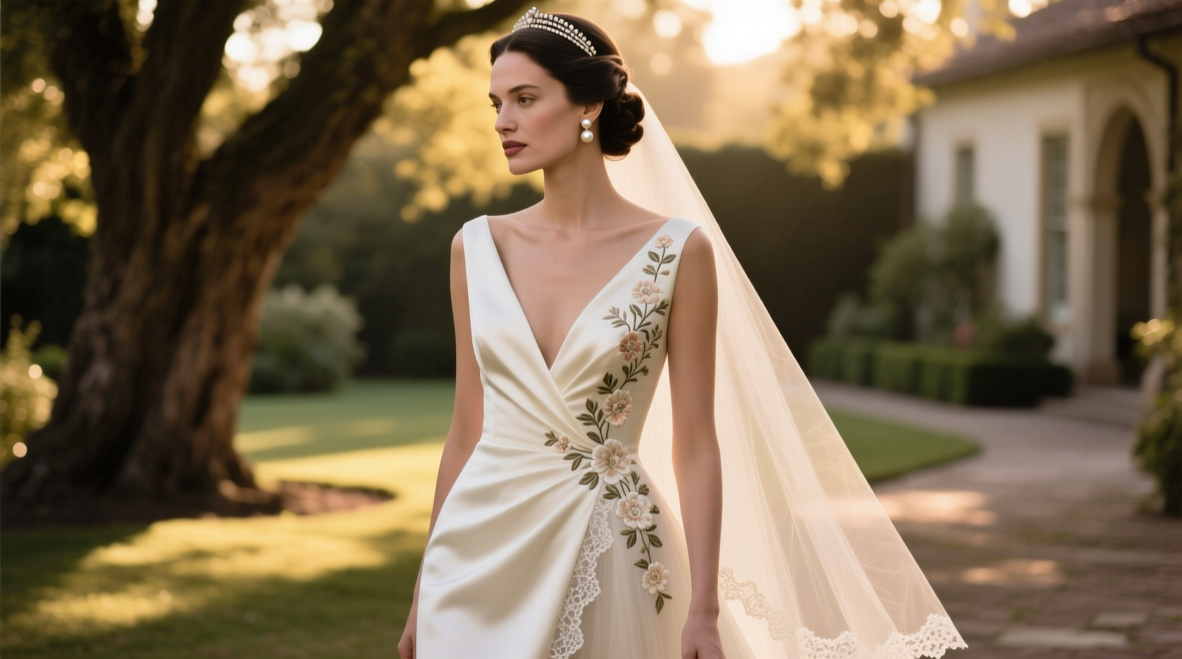 what did vera wang wear to her wedding