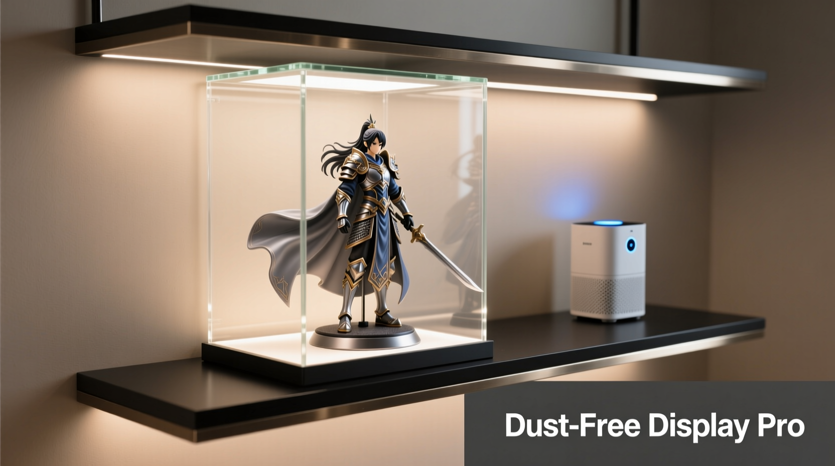 how to display anime figurines without dust buildup