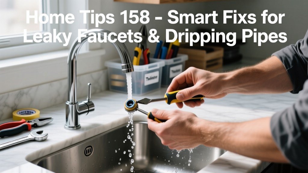 Home Tips 158: Smart Fixes for Leaky Faucets & Dripping Pipes